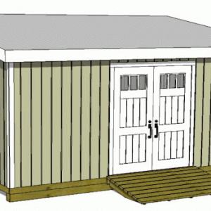 12x20 Lean-to Shed - Parr Lumber