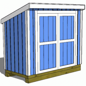 4x8 Short Lean To Shed - Parr Lumber