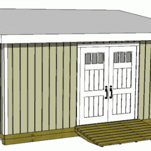 12x24 Lean-to Shed - Parr Lumber
