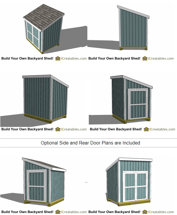 6x8 Lean-to Shed - Parr Lumber