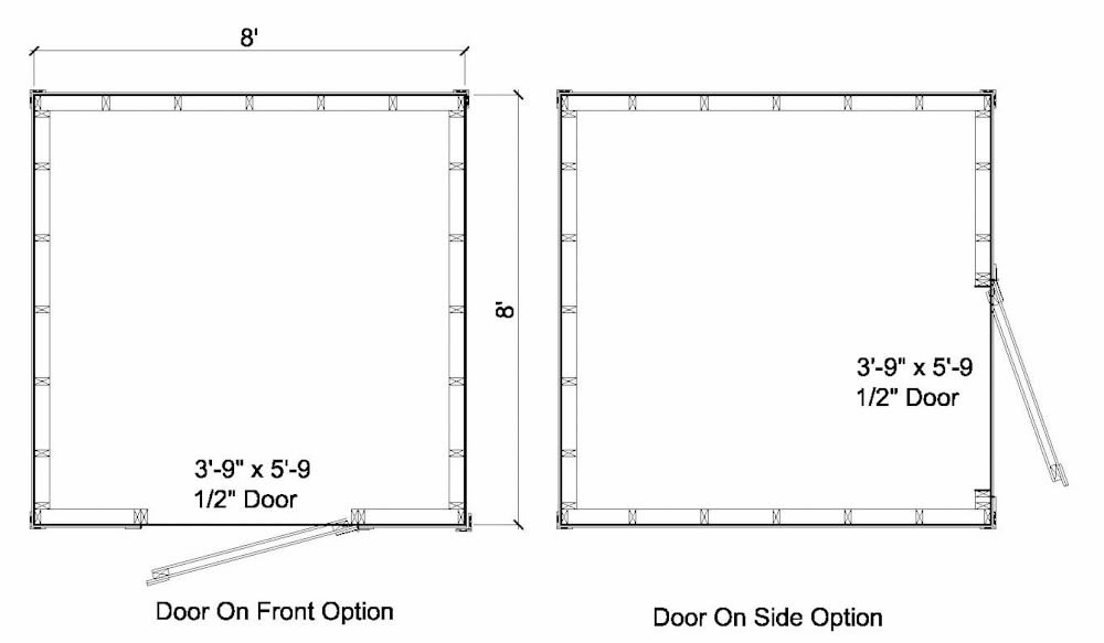 8x8 Salt Box Shed - Parr Lumber