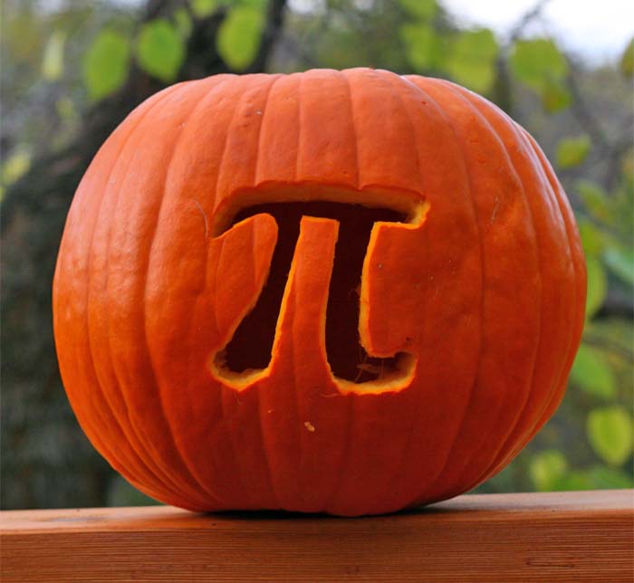 pi jack-o-lantern